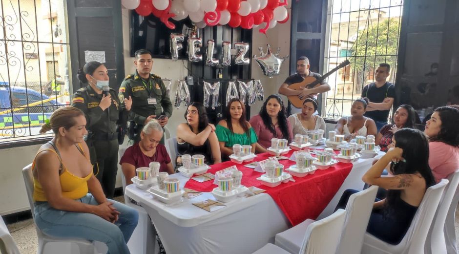 Policía Metropolitana de Santa Marta Sorpresa en el centro de traslado por protección del Distrito.