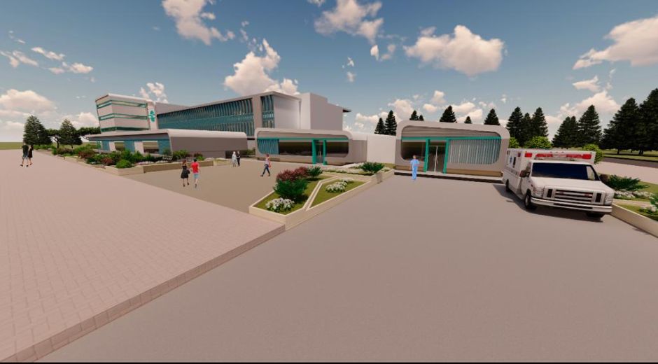 Así quedaría el hospital. 