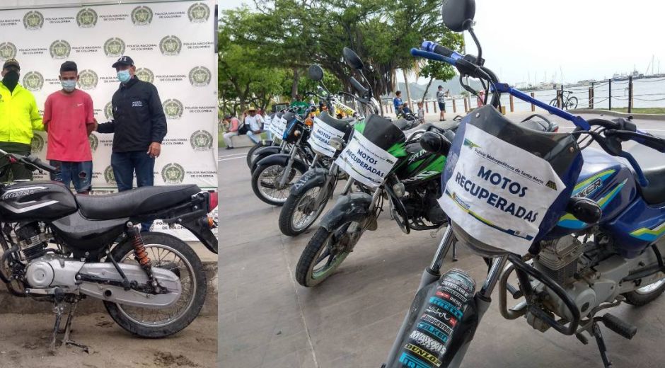 Policía Metropolitana de Santa Marta Policía Metropolitana asesta duros golpes contra el hurto de motocicletas.
