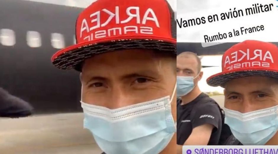 Captura de pantalla Nairo viajó en avión militar rumbo a territorio francés