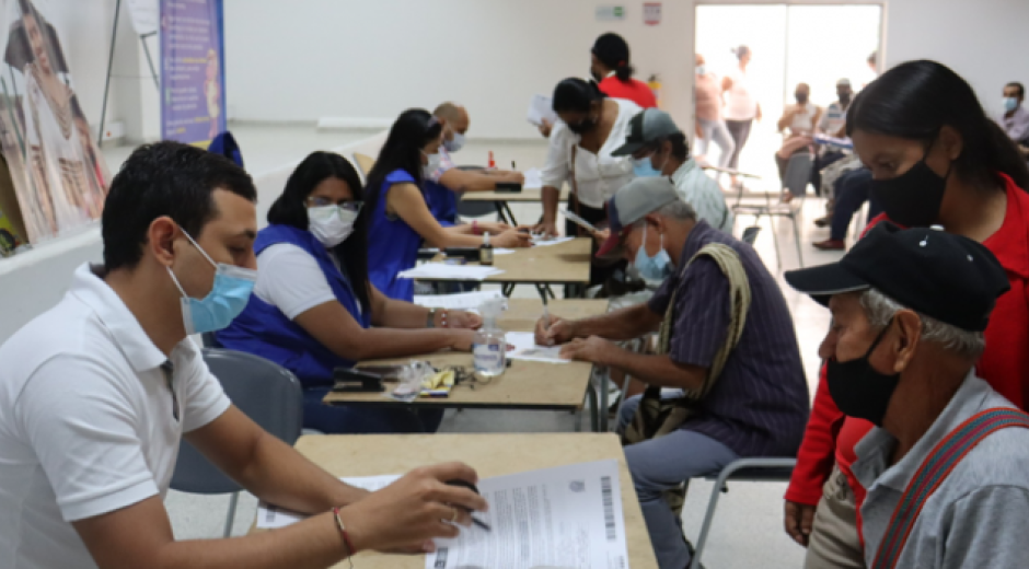 Unidad de Víctimas. Durante los dos días de jornada, la Unidad para las Víctimas dio orientación y asesoría.
