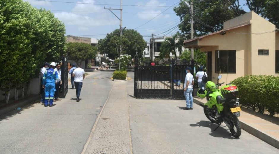 Conjunto residencial donde fueron descubiertas las viviendas.