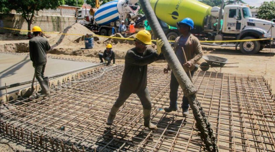 Obra de la planta de tratamiento El Pozo.