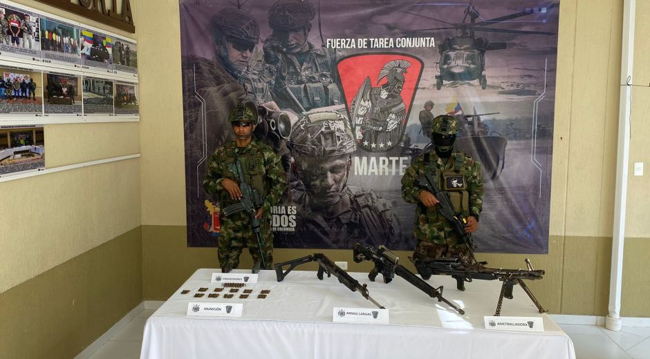 Ejército La operación militar fue efectuada por soldados de la Fuerza de Tarea Conjunta Marte.