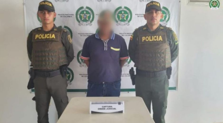 Archivo. Luiggy Carretero Arrieta se entregó a la Policía Nacional en el municipio de Mahates, Bolívar.
