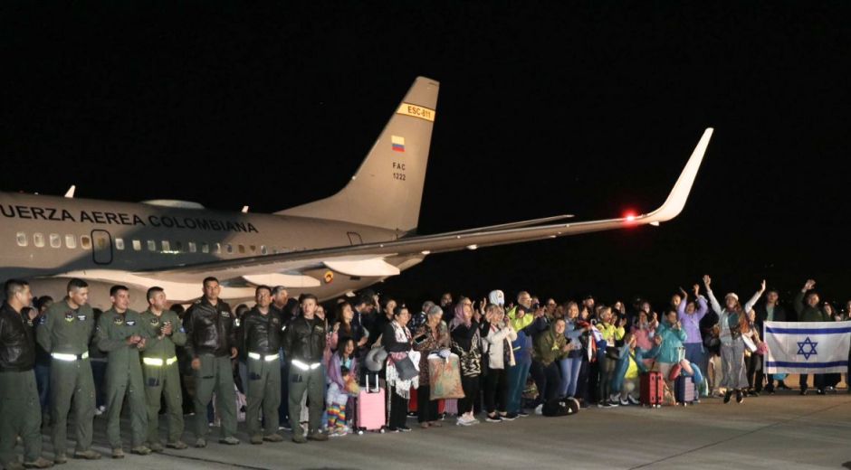 Llegaron los 110 colombianos repatriados de Israel