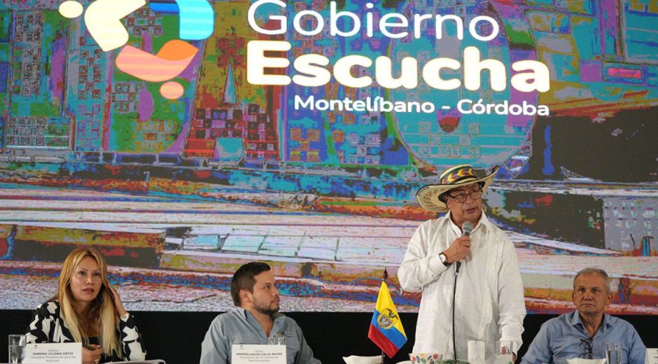 Presidente Gustavo Petro en Montelíbano, Córdoba.