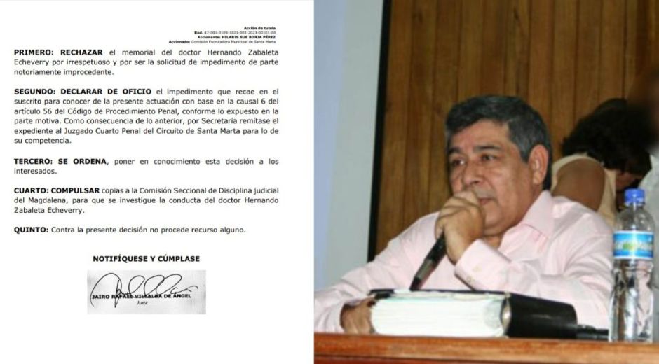 Juez Jairo Villalba.