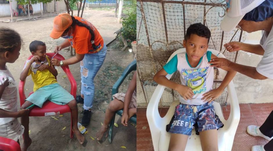 Gobernación Vacunación a menores en el Magdalena.