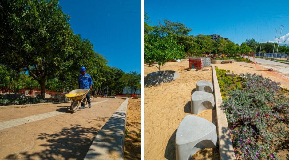 Avances de obras en el Polideportivo