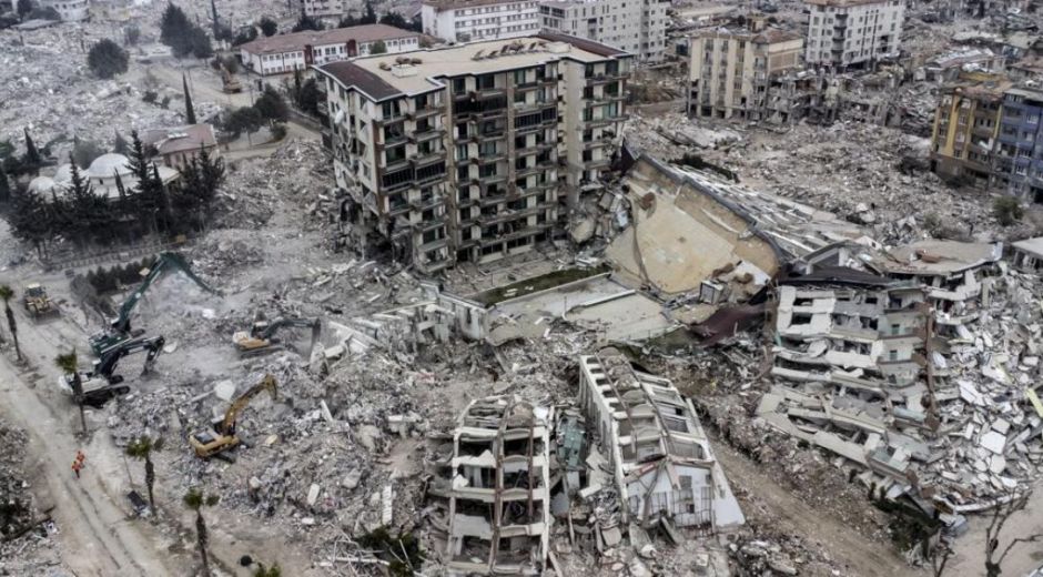 Imagen de los daños por los terremotos en Turquía.