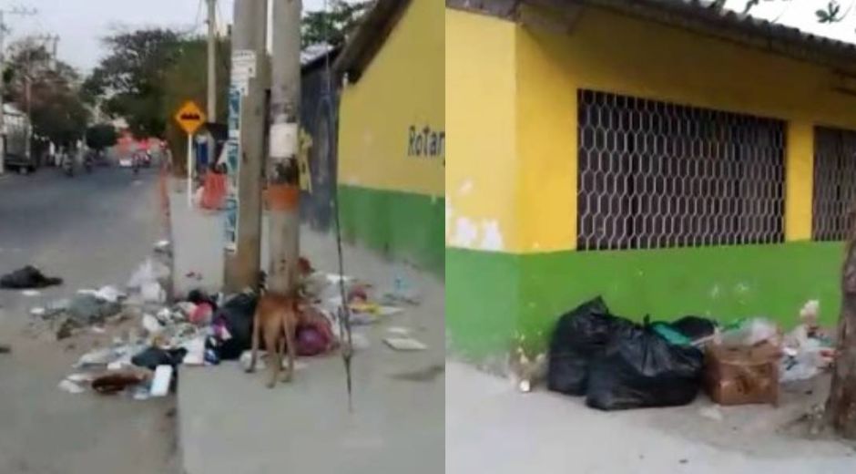 Captura de pantalla Así lucen las afueras de un colegio en Gaira.