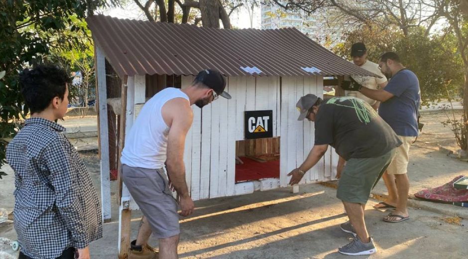 Cortesía Grupo de compañeros que construyeron el refugio.