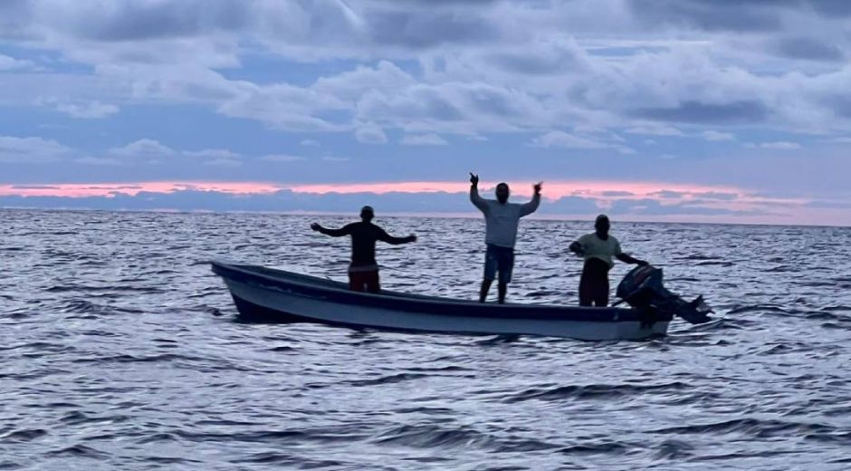 Pescadores rescatados.