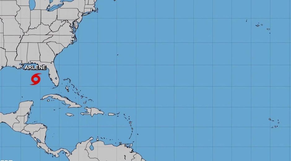 La tormenta avanza por el Golfo de México.