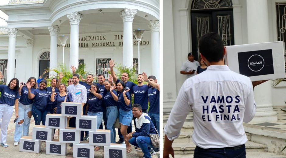 Cortesía Entrega de firmas recolectadas para ser candidato a la Alcaldía de Santa Marta