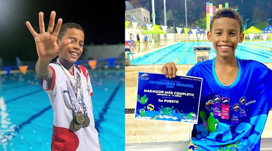 de ‘competidor más completo infantil A -11 años’, destacándose por sus diferentes estilos en natación. 