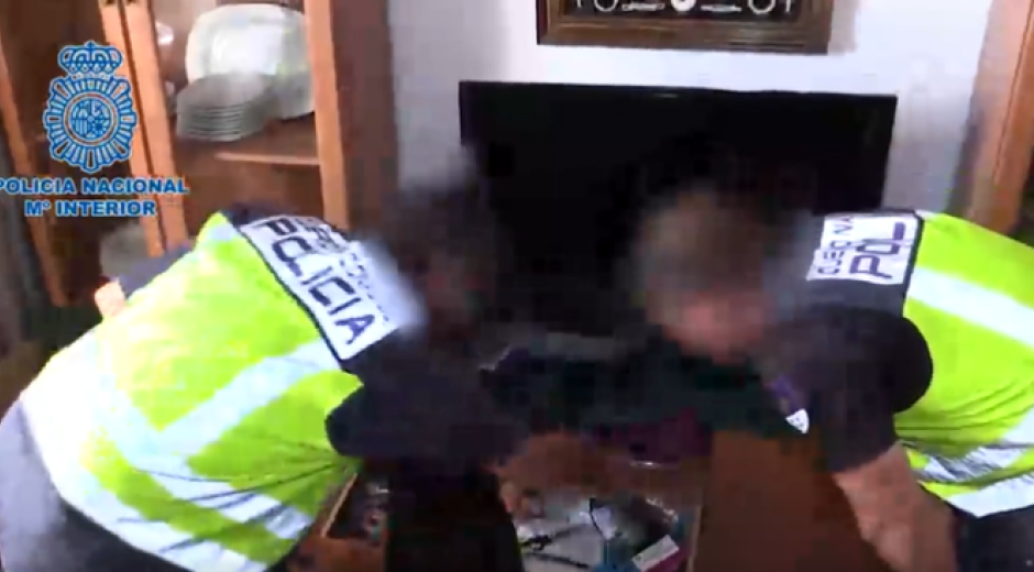 Policía española Operativo realizado en España.