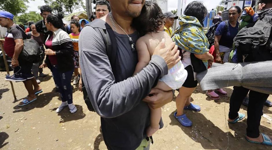 Migrantes en el Darién.