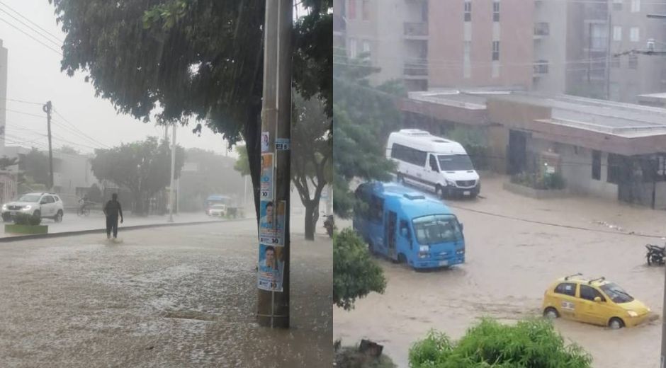 Lluvia de este viernes.