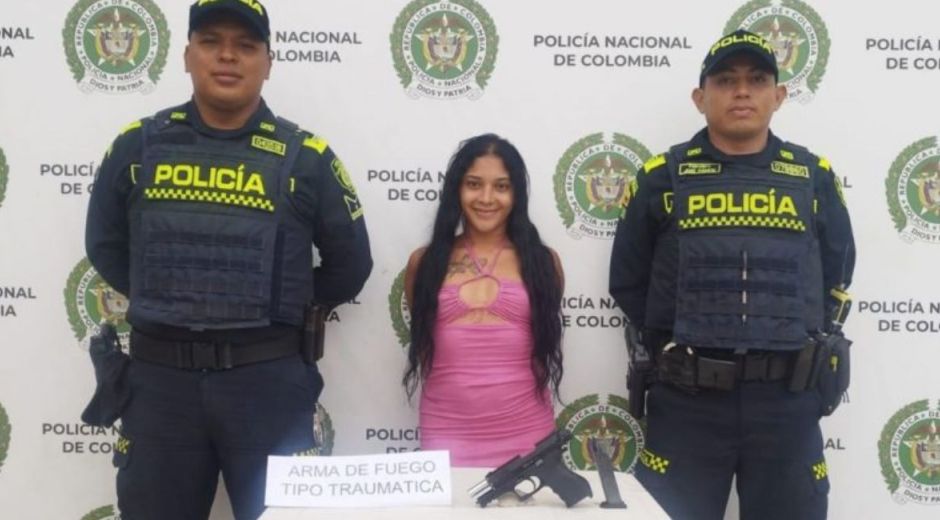 Policía Metropolitana de Santa Marta. Capturada.
