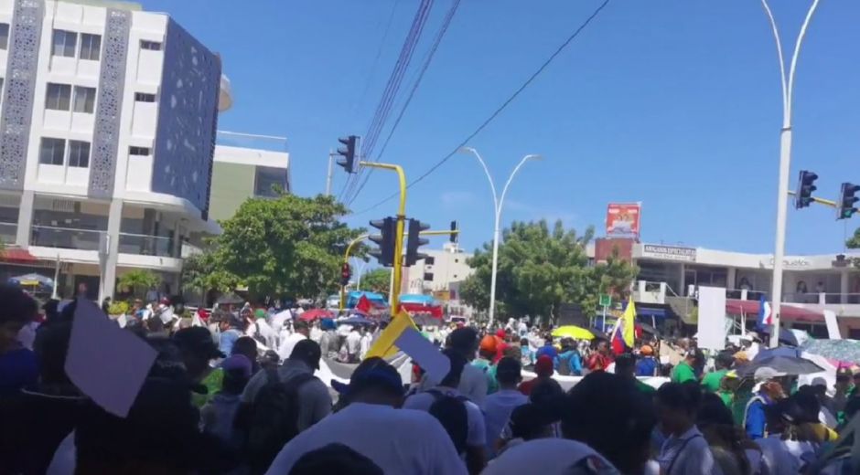 Seguimiento En Santa Marta las movilizaciones se llevaron a cabo de manera pacífica.