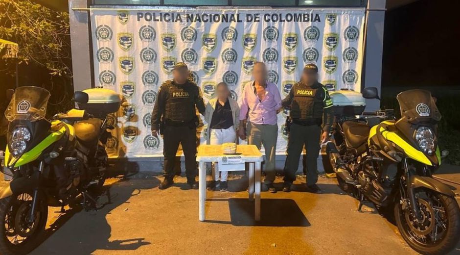 Policía del Magdalena Pareja capturada.