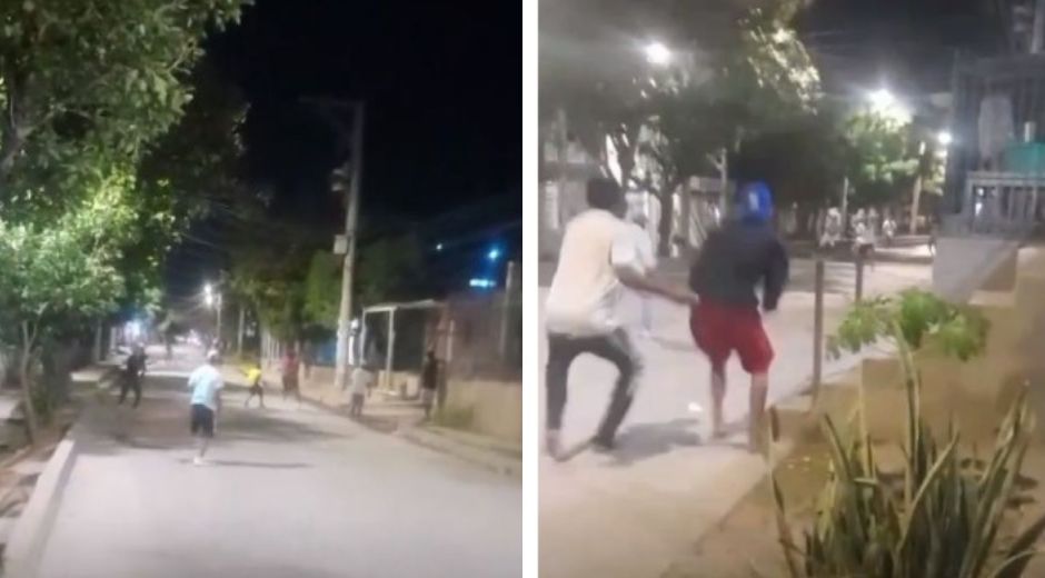 Cortesía Enfrentamientos en plena vía pública