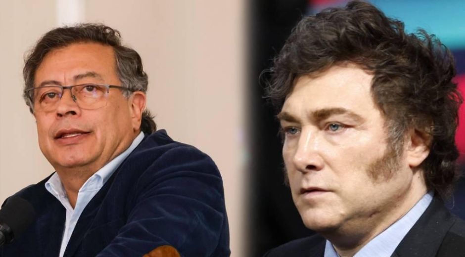 El Presidente Gustavo Petro y el mandatario de Argentina, Javier Milei.
