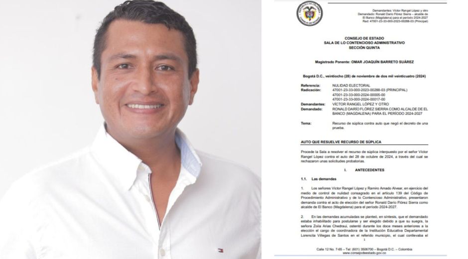 Cortesía Ronald Flórez, alcalde de El Banco