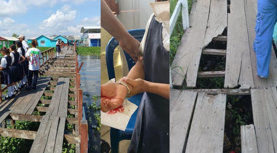 Estudiantes necesitan un puente en Nueva Venecia