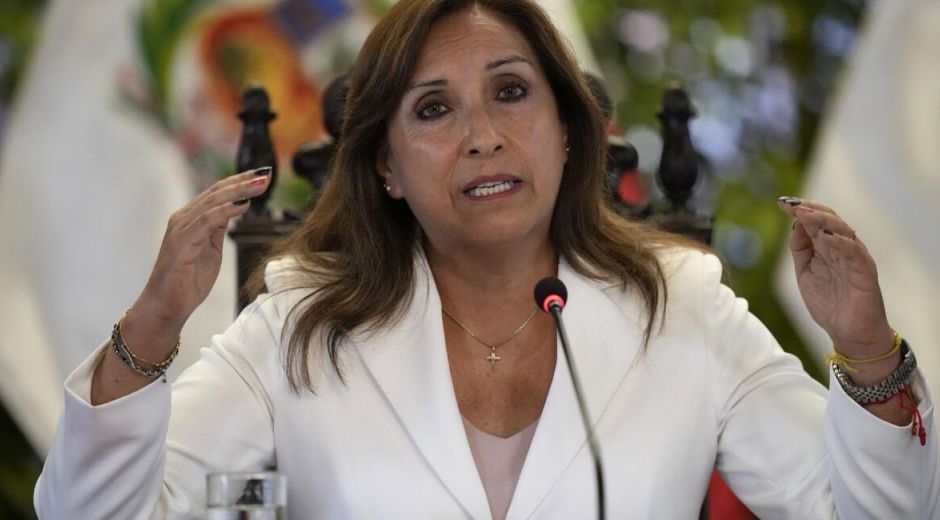 Dina Boluarte, presidenta de Perú.