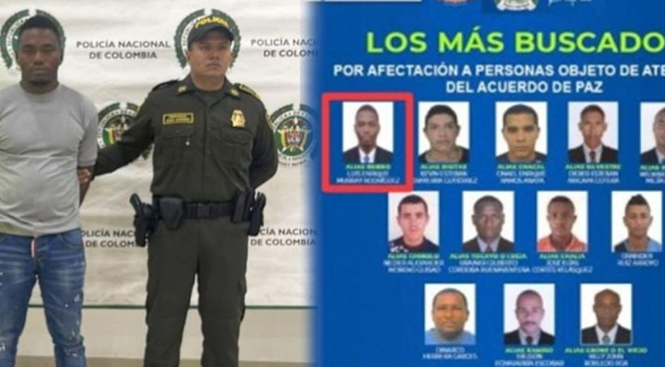 Cortesía. Luis Enrique Murray Rodríguez en el cartel de los más buscados.
