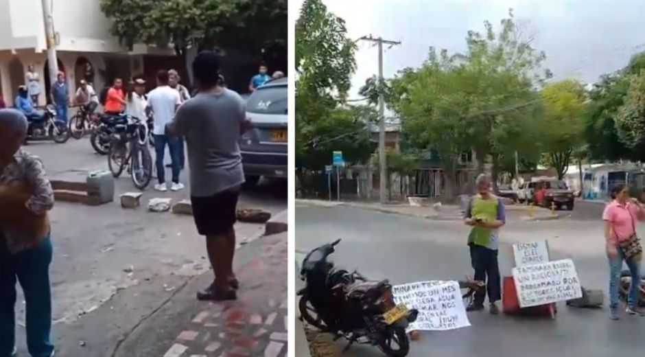 Bloqueos viales en la avenida del Río.