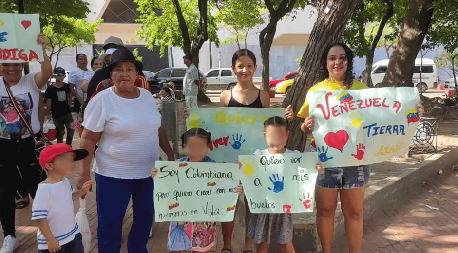 Foto: Seguimiento Venezolanos en Santa Marta claman por el regreso de la democracia en su país