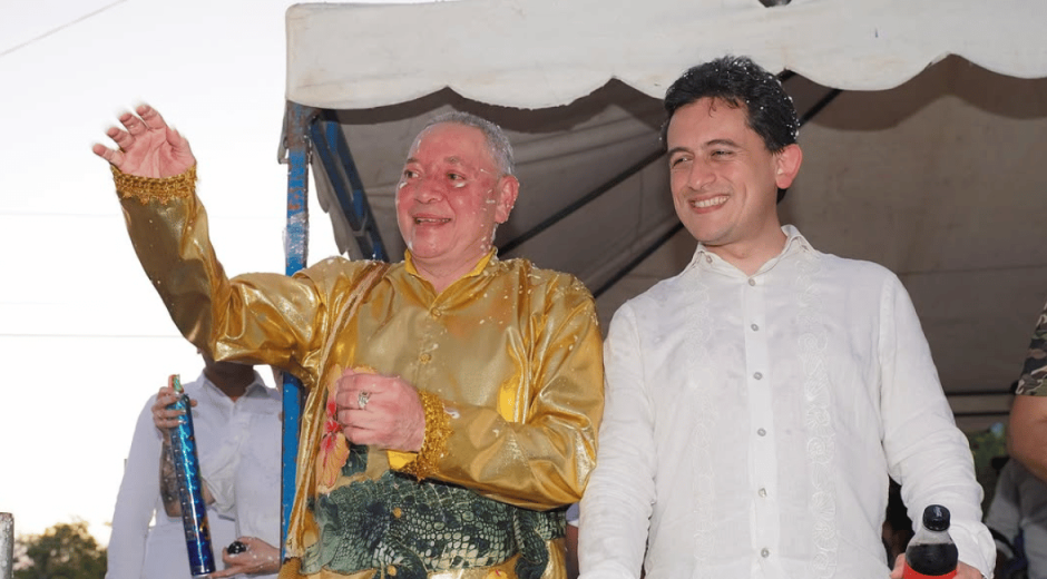 Ministro de Comercio, Industria y Turismo, Luis Carlos Reyes y el alcalde de Ciénaga