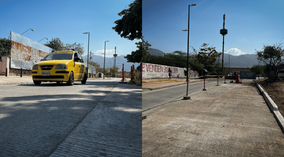 Avances de la obra Vía al aeropuerto de Santa Marta