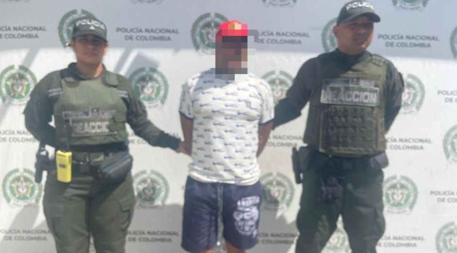 Policía Metropolitana de Santa Marta. Capturado.