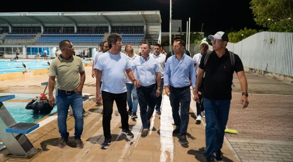 Cortesía Recorrido en los escenarios deportivos.