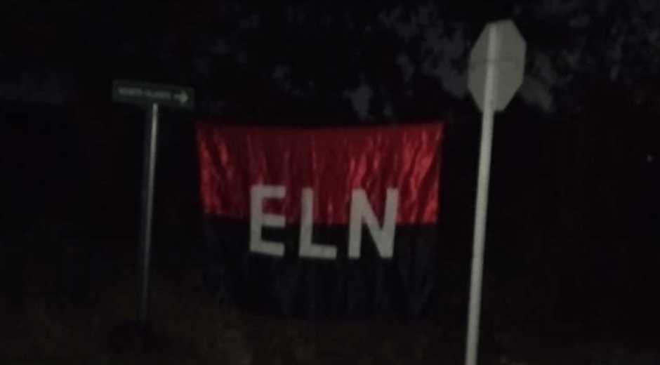 Cortesía Investigan aparición de bandera del ELN en vías del Atlántico