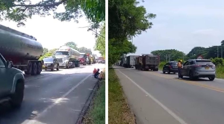 Bloqueos a la altura de Zona Bananera