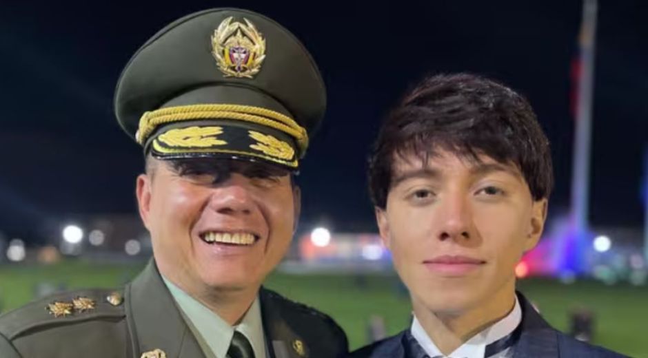 cortesía. General Rincón y su hijo Juan Felipe Rincón