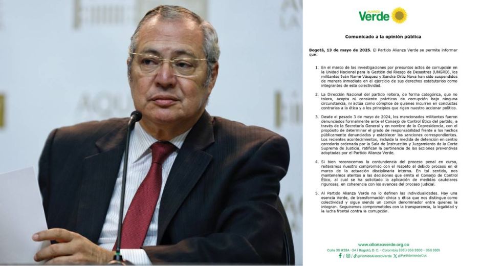 Cortesía Iván Name, expresidente del Congreso de la República.