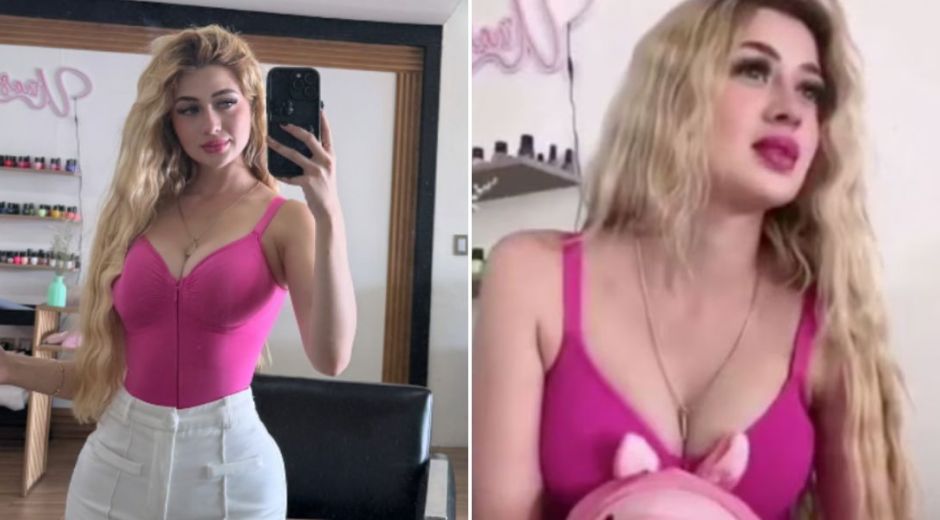 Momentos antes de ser asesinada.