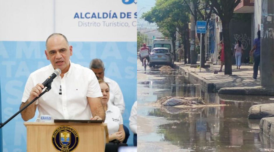 Denuncia del alcalde Carlos Pinedo.