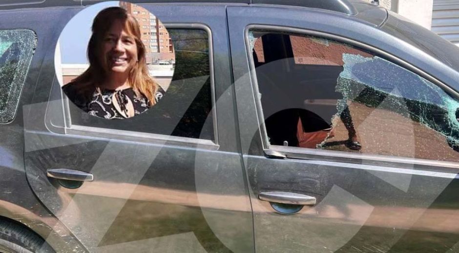 Redes sociales. La camioneta impactada y donde se movilizaban las víctimas.
