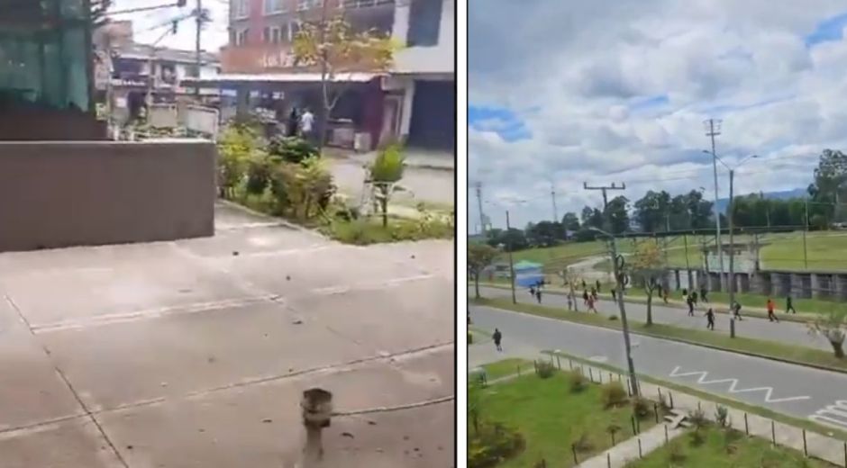 Cortesía Acciones vandálicas en Popayán