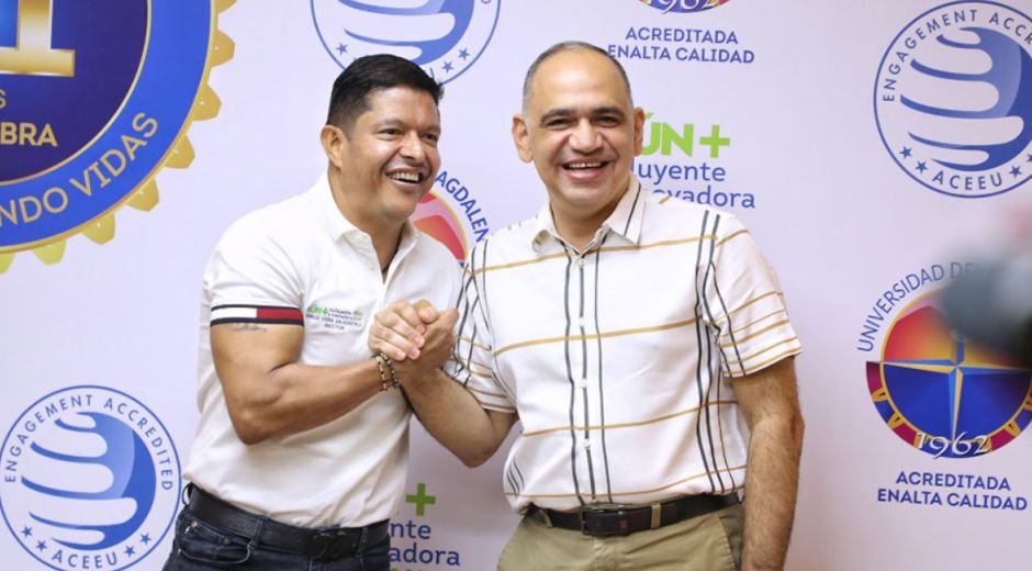 Cortesía Alcalde Carlos Pinedo y rector de Unimagdalena, Pablo Vera.