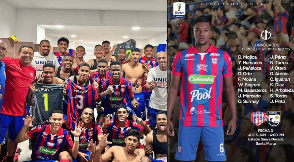 Cortesía Con la cantera, Unión va por liderato y segunda victoria en Copa ante Atlético FC