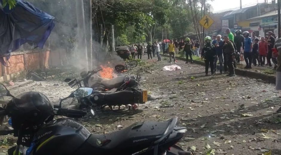 cortesía. Ataque contra la estación de Policía de Meléndez
